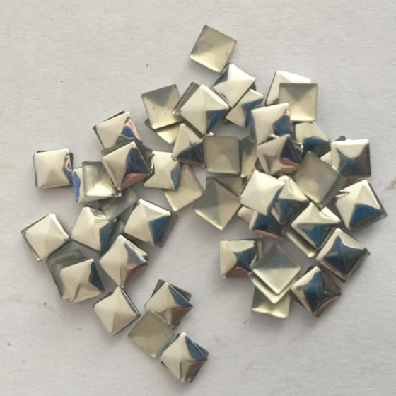 Wholesale AA Quality Iron-On Flat Back Nailheads Hotfix Rhinestuds Square Metal Studs Garment Rhinestones Material